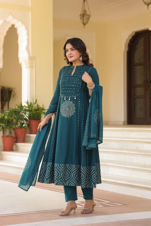 Jaipuri 3pcs anarkali wholesale kurtis pune